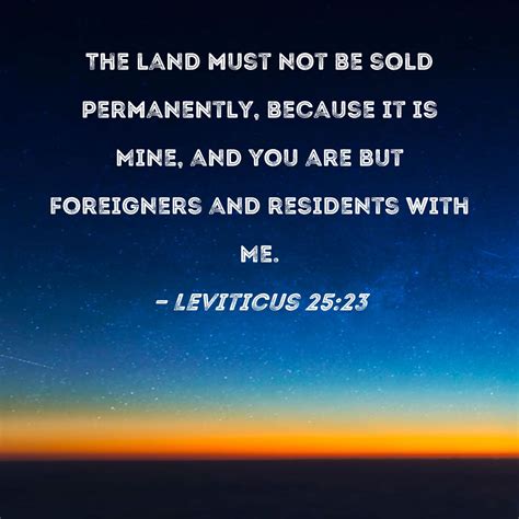 Leviticus 2523-28New International Version. . Leviticus 25 niv